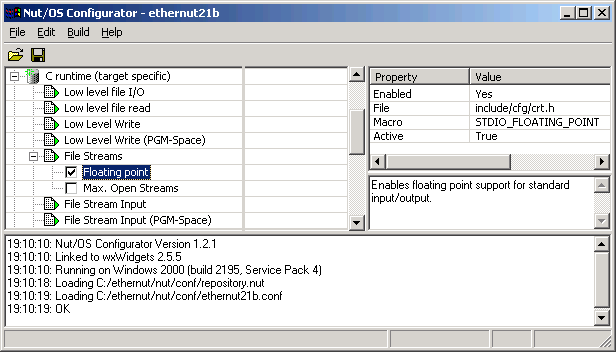 Nut/OS Floating Point Enable