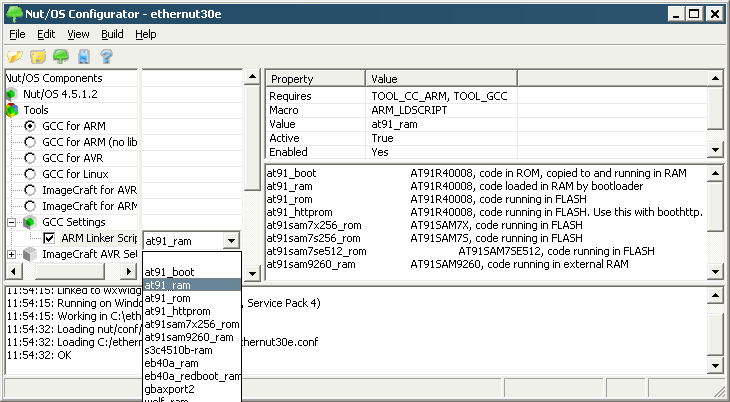 Selecting the runtime initialization