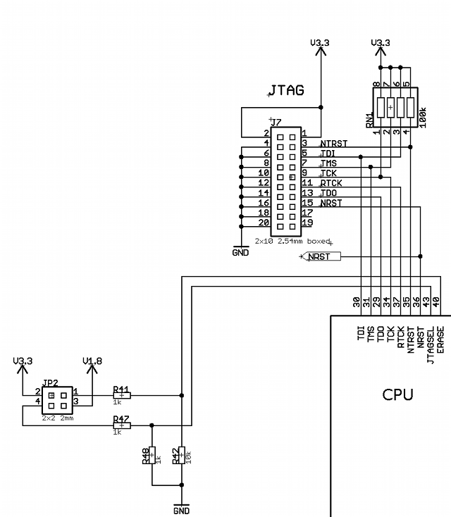 Ethernut 5 JTAG Schematic